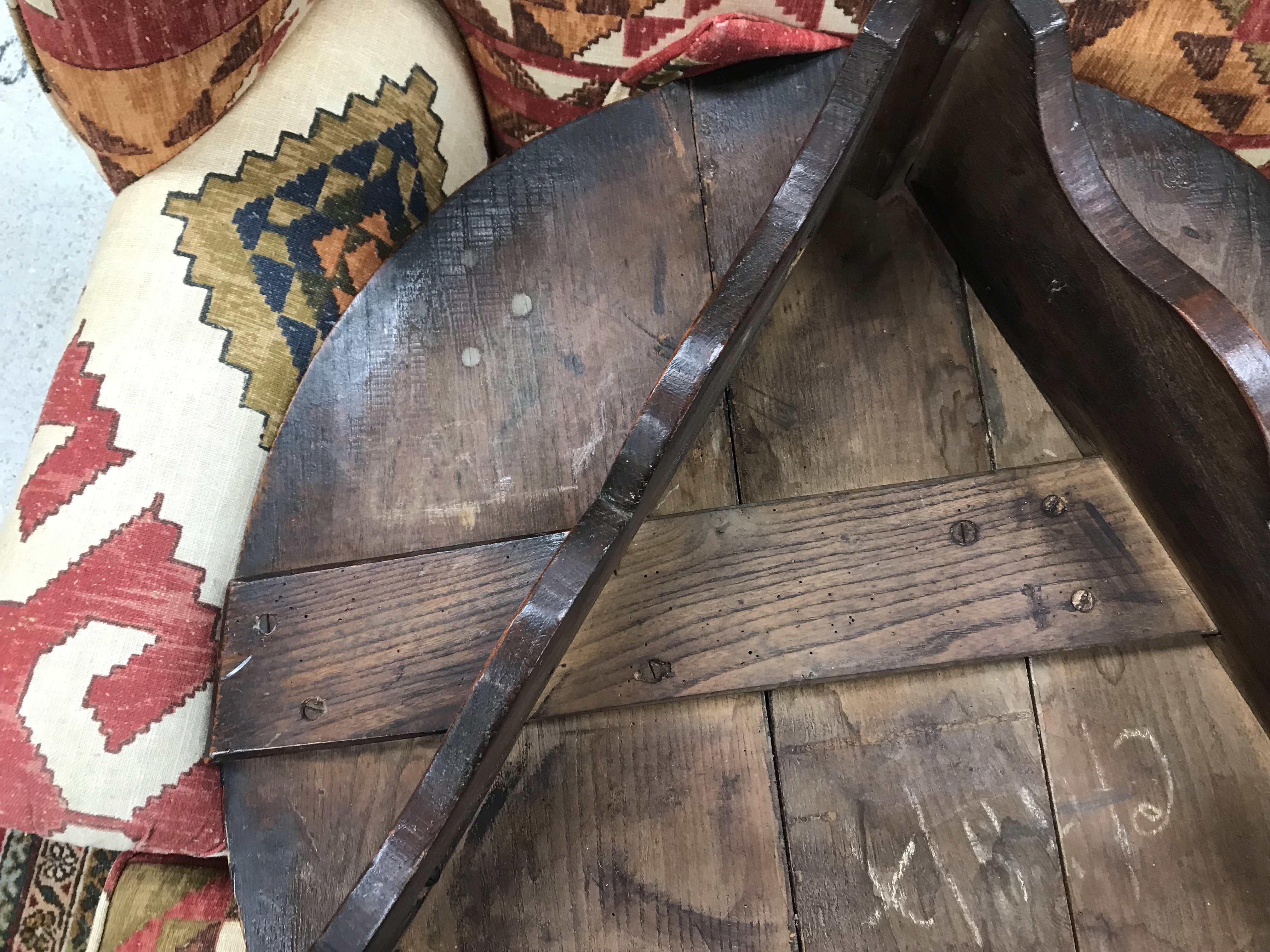 A 19th Century oak cricket table, - Image 9 of 40