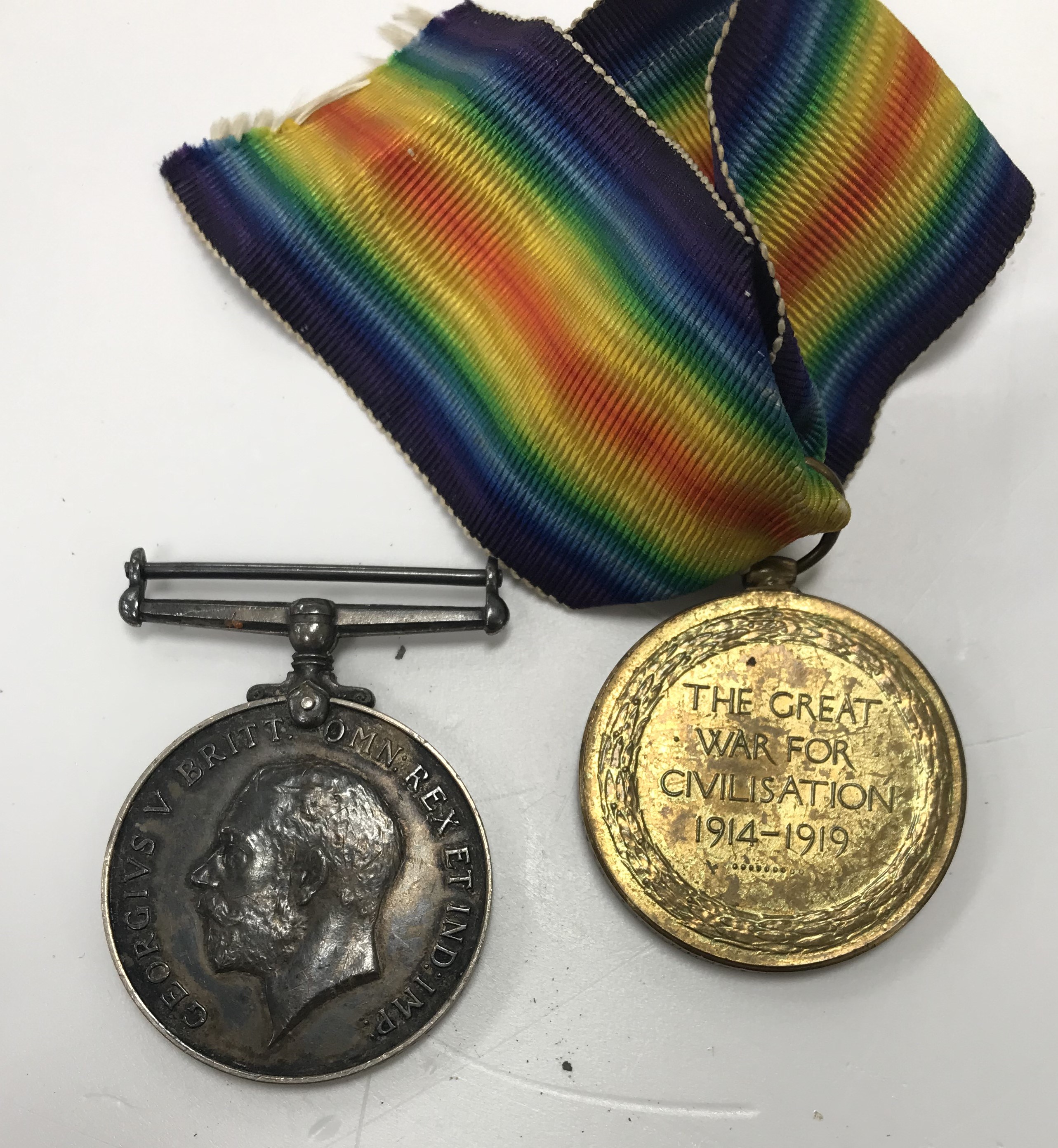 A pair of World War I medals including 1914-18 Medal awarded to 1612 Dvr G.C.L. - Bild 3 aus 6