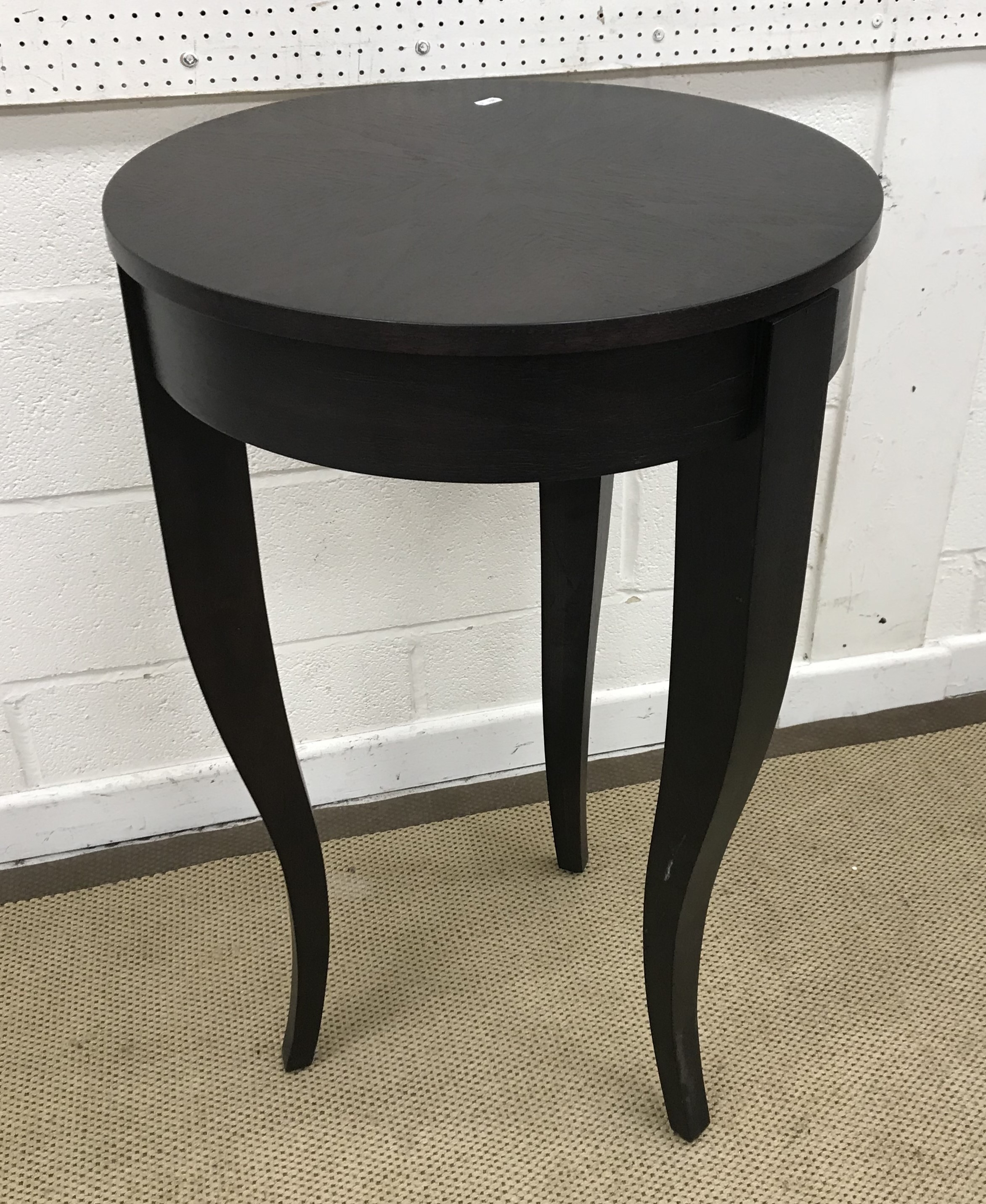 A pair of Merak plywood seated stools on chrome framed bases, 30 cm diameter x 78 cm high, - Image 4 of 6