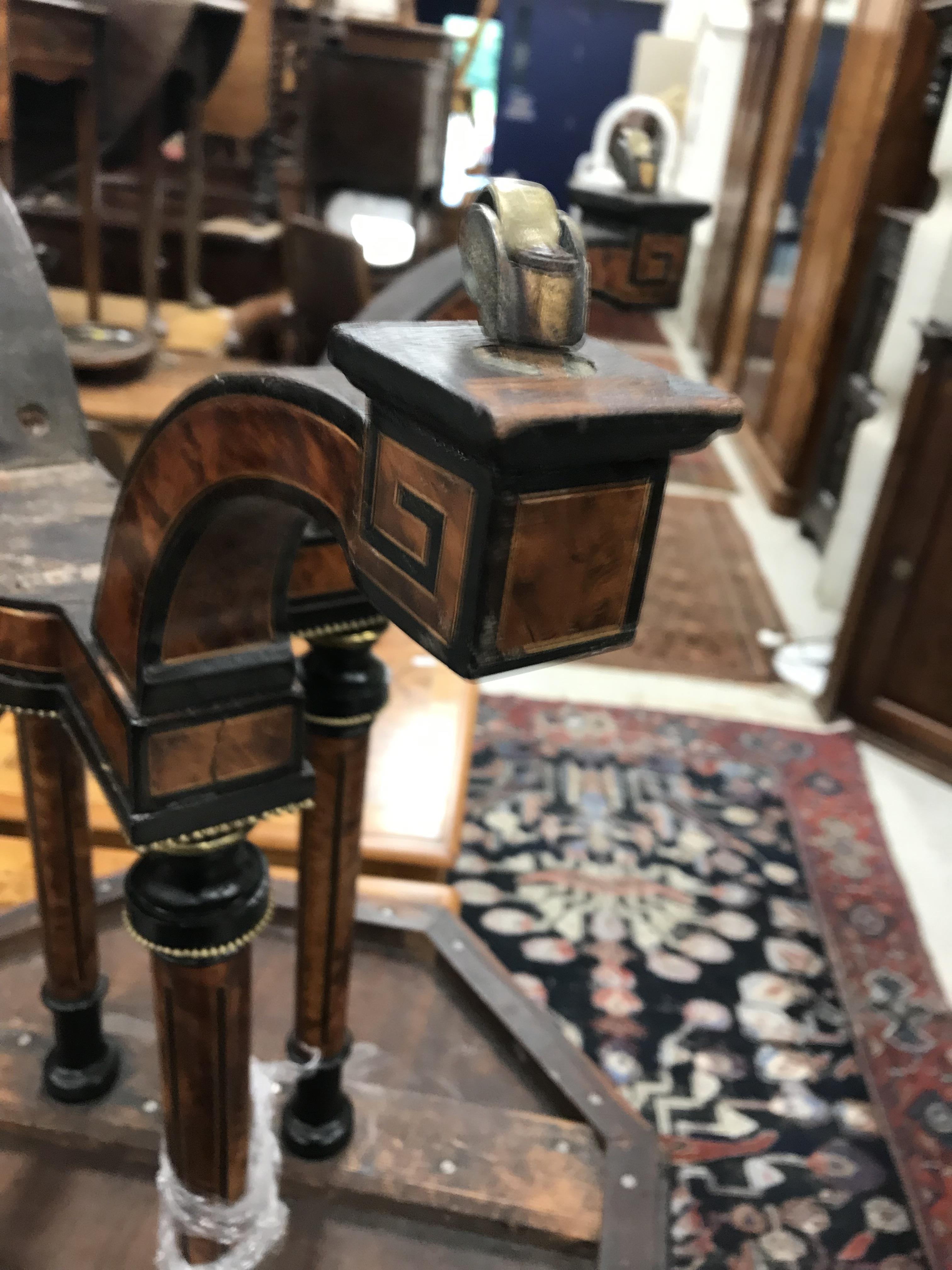 A Victorian amboyna and ebonised centre table, - Image 6 of 34