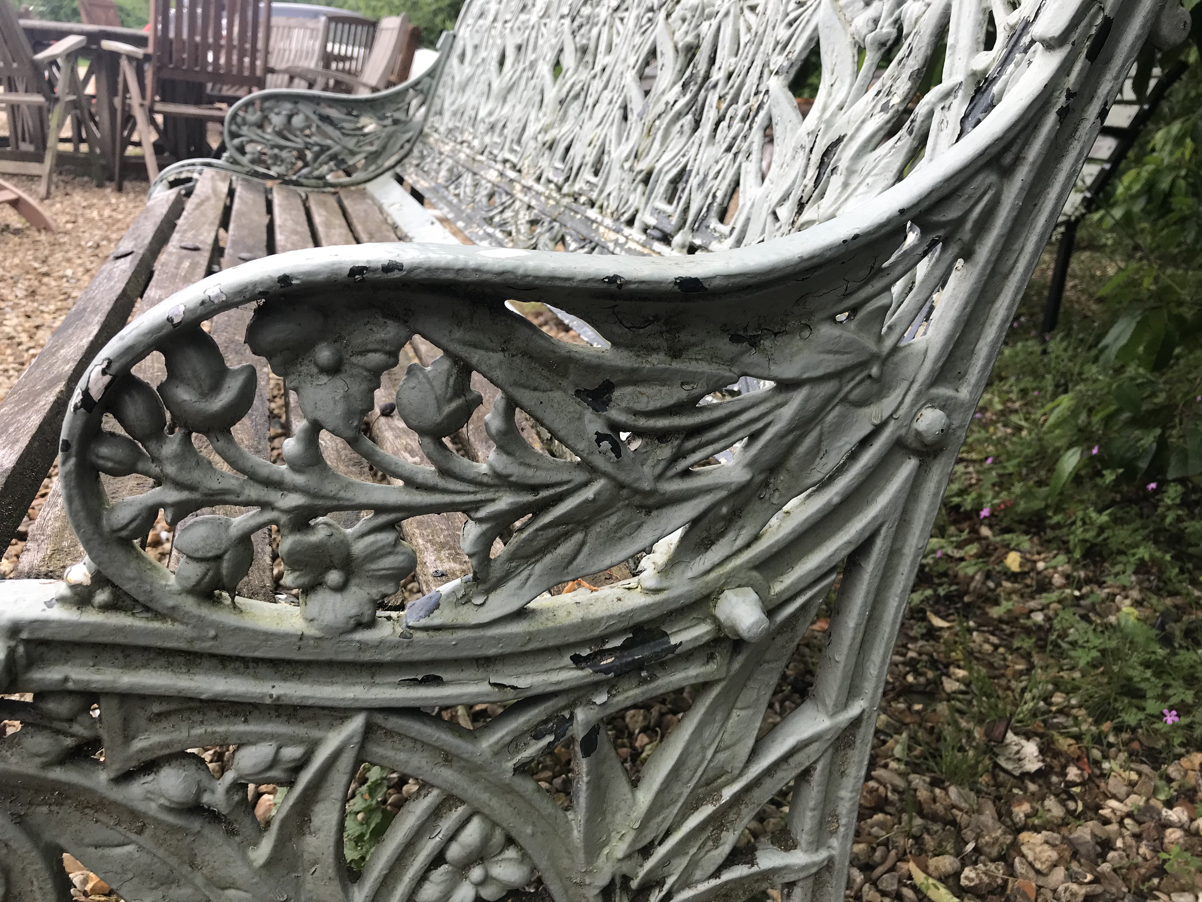 A Coalbrookdale style cast iron garden bench, - Image 17 of 39