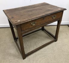 A 19th Century oak side table,