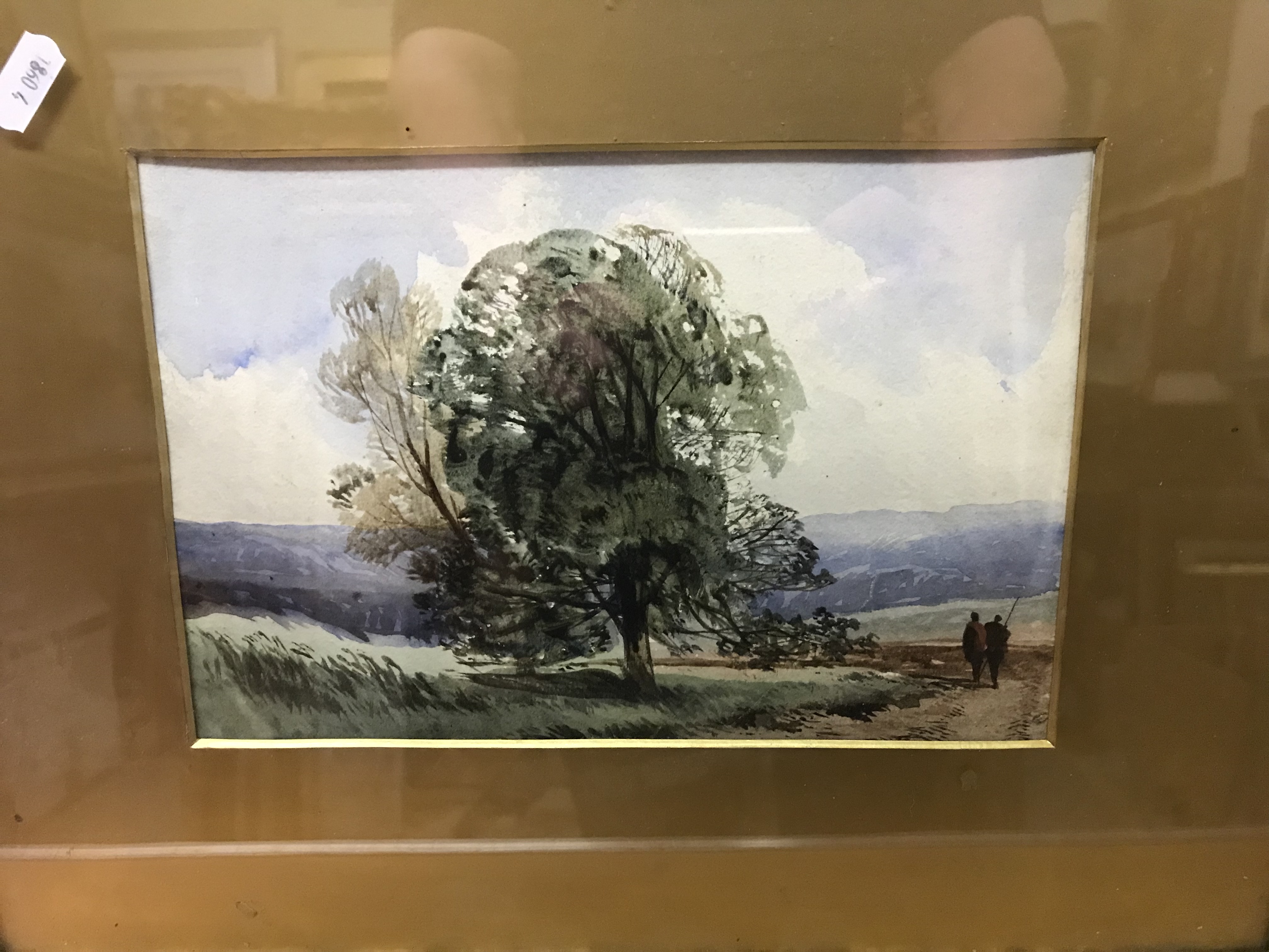 ATTRIBUTED TO PETER DE WINT "Old cottage" watercolour study, inscribed to frame, - Image 2 of 3