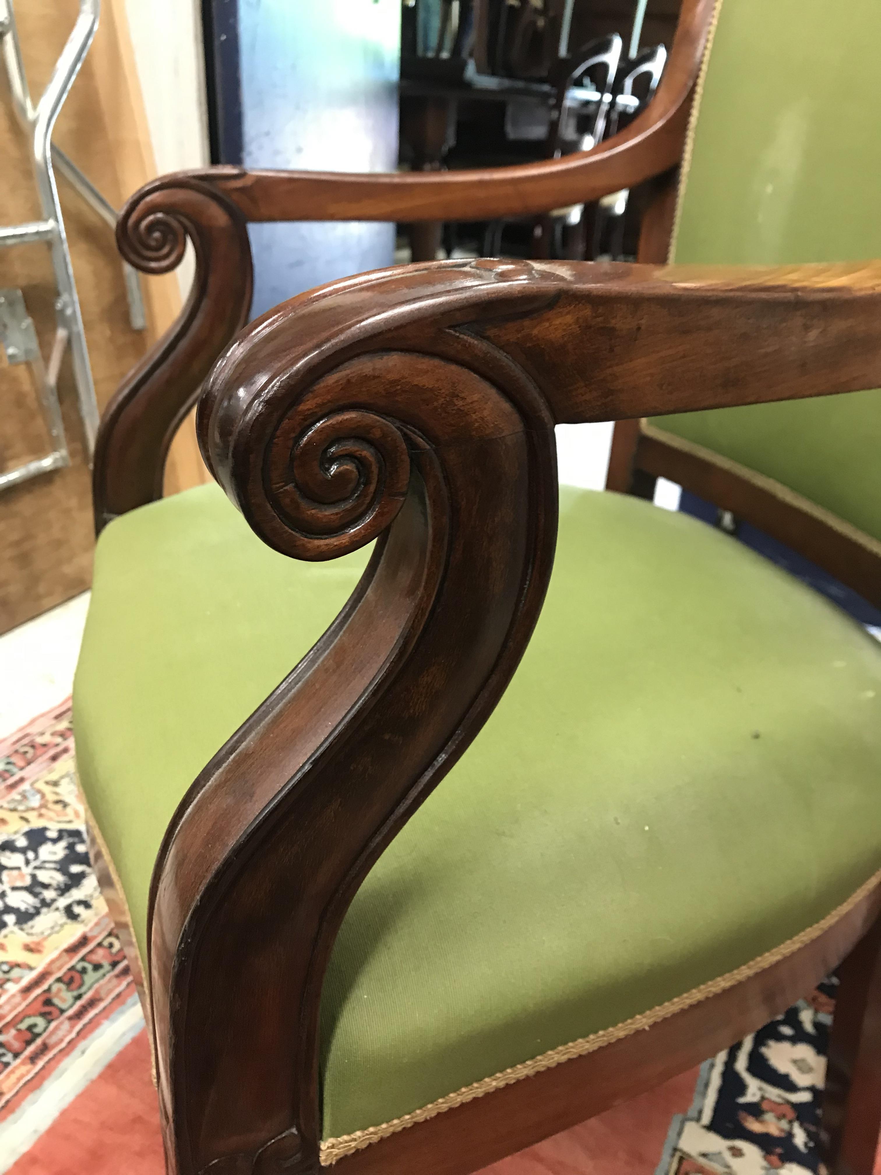 Two near-matching mahogany framed salon armchairs in the Continental Rococo taste with foliate - Image 19 of 96