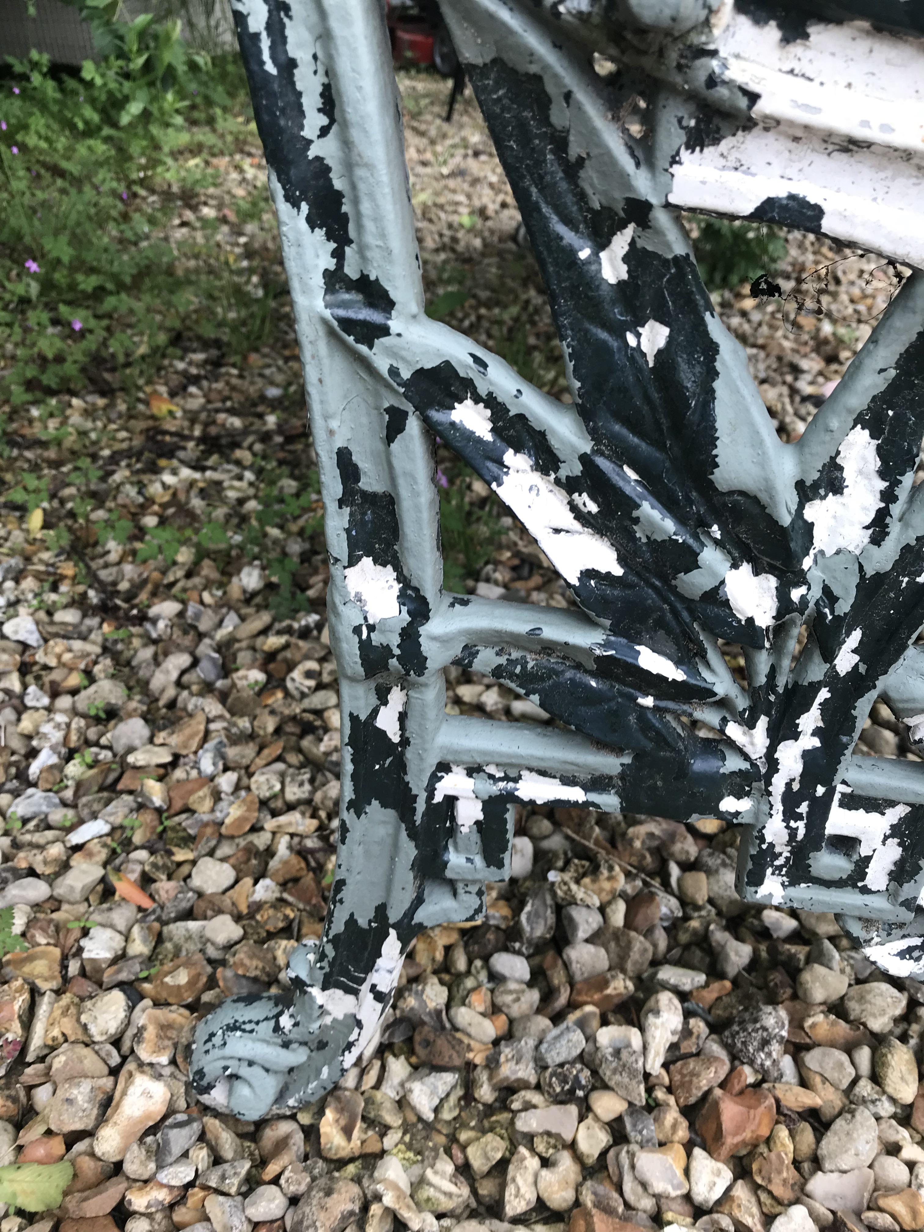 A Coalbrookdale style cast iron garden bench, - Image 20 of 39