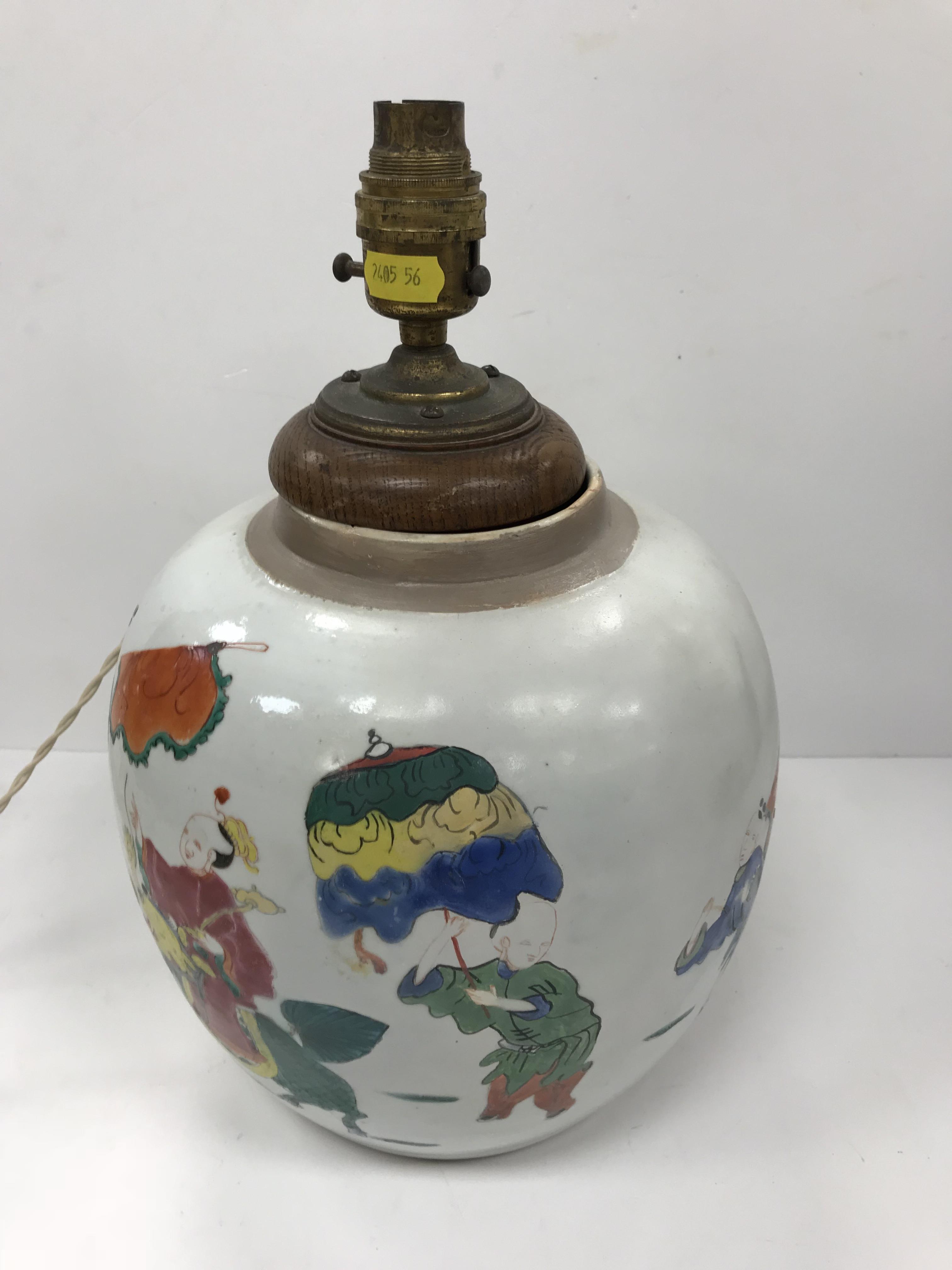 A Chinese polychrome decorated ginger jar of large proportions in the Yong Zheng manner, - Image 2 of 38