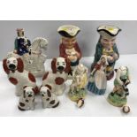 A box of various china to include a Royal Doulton "Jersey milkmaid" (HN2057),