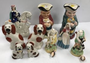 A box of various china to include a Royal Doulton "Jersey milkmaid" (HN2057),