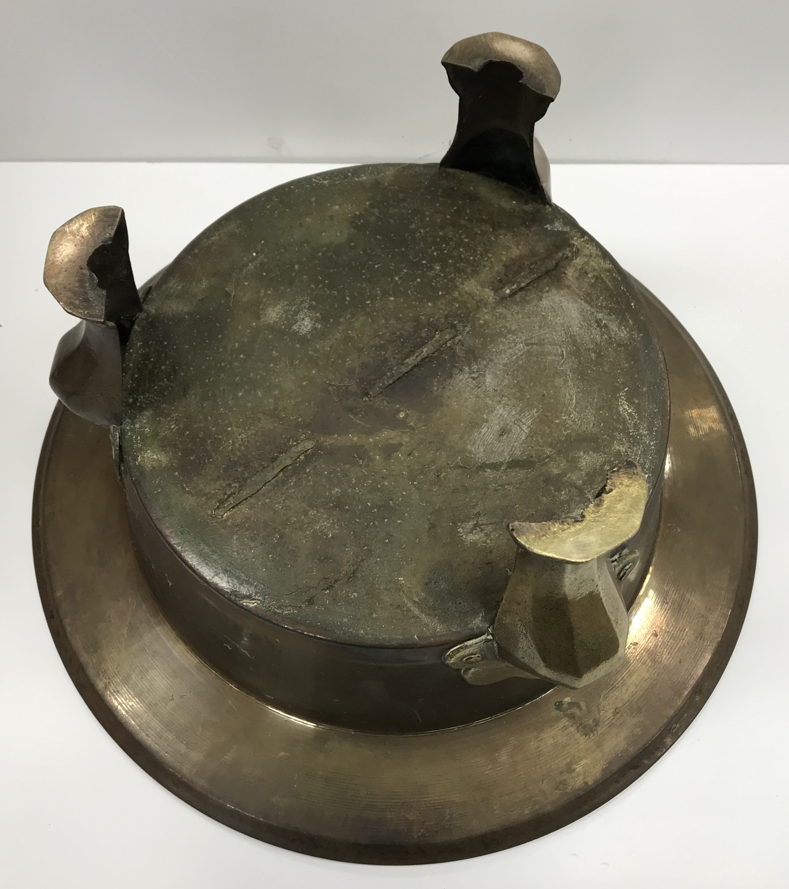 A 19th Century Chinese bronze censer wit - Image 3 of 3