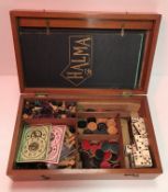 A mahogany games compendium containing v