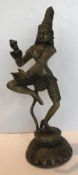 An Indian bronze figure of a dancing par