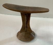 An African Ashanti head rest or pillow w