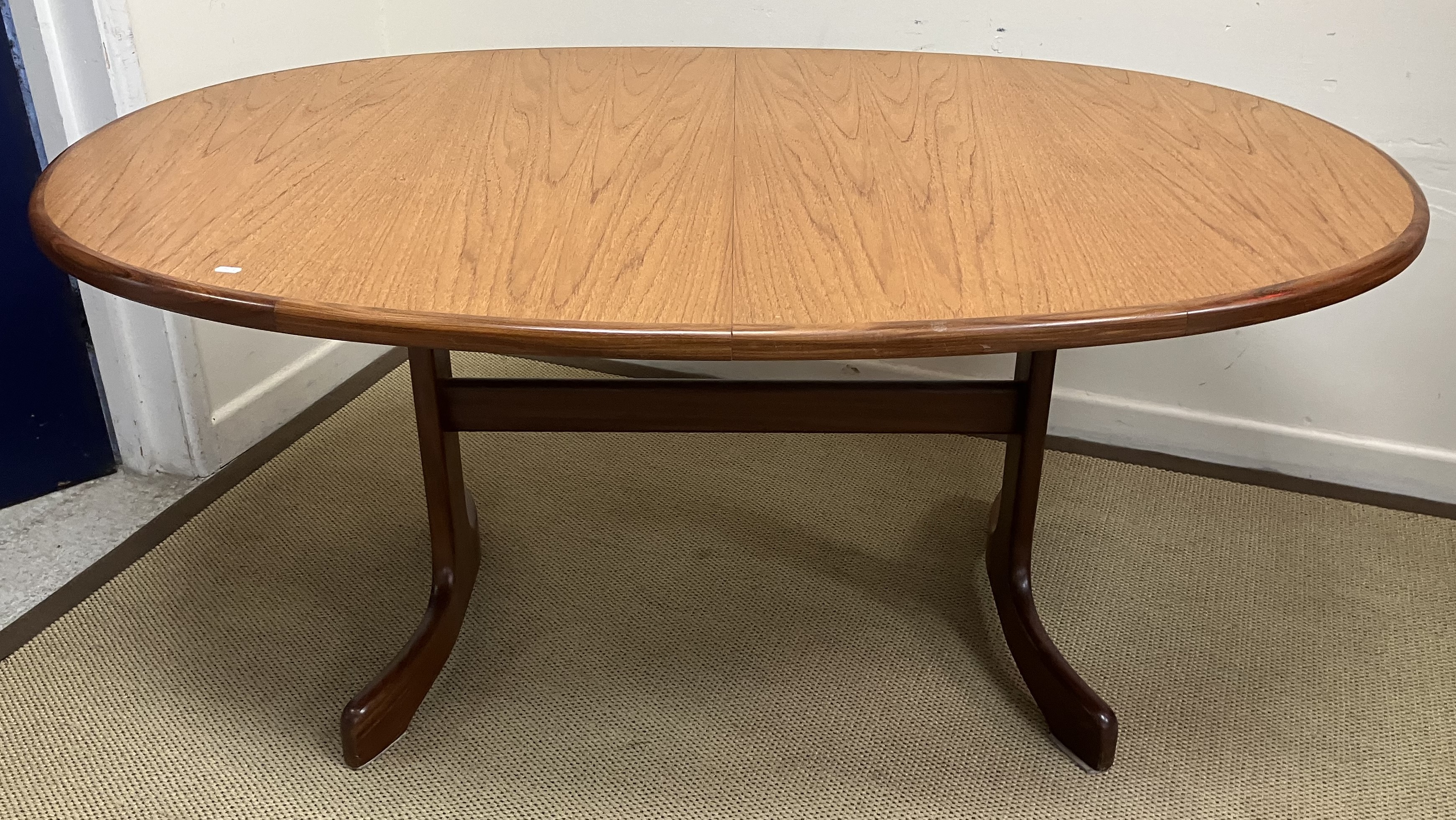 A G Plan "Fresco" teak D end dining tabl