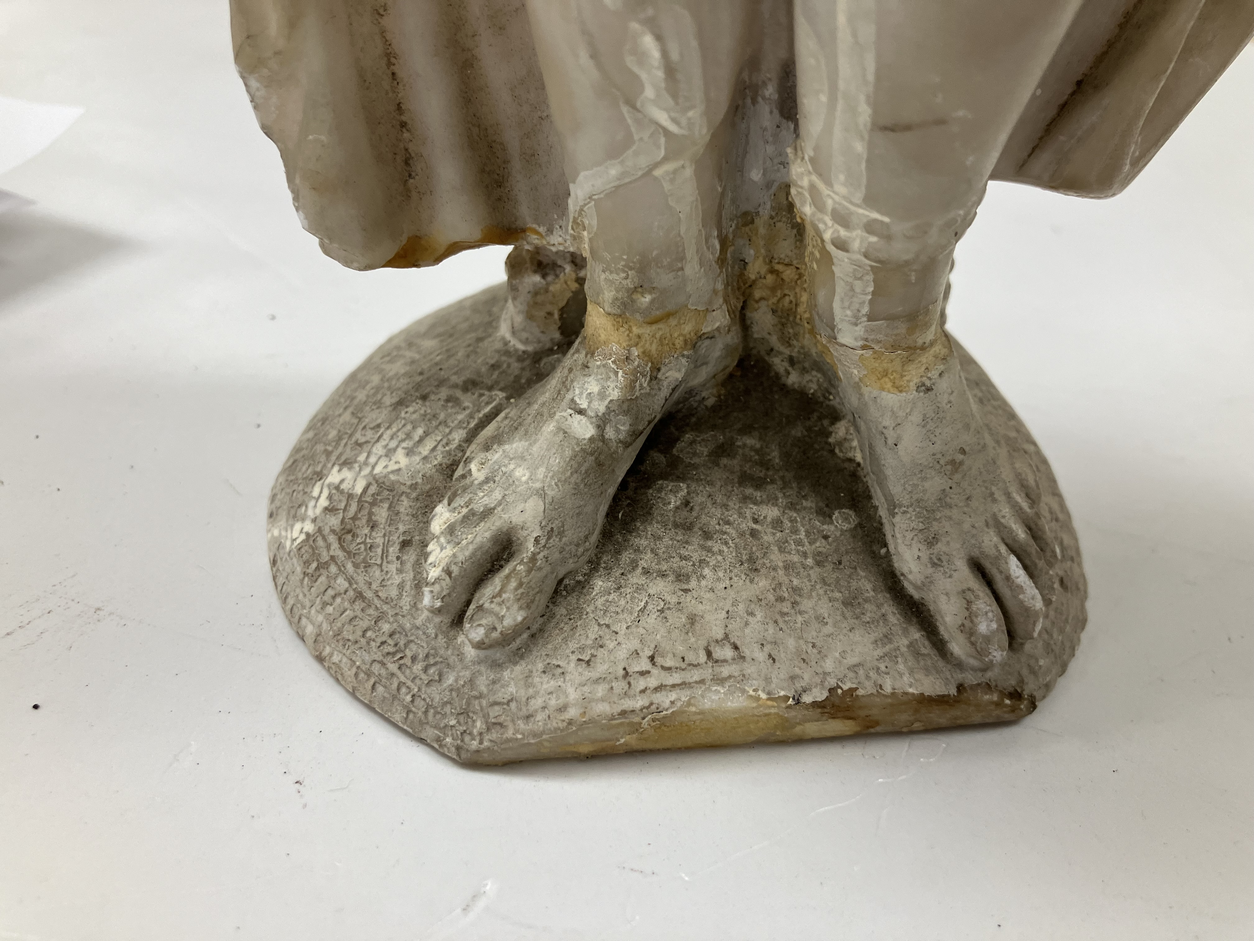 A carved white marble figure of "Phryne' - Image 28 of 42