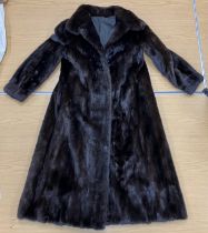 A mid 20th Century brown mink full lengt