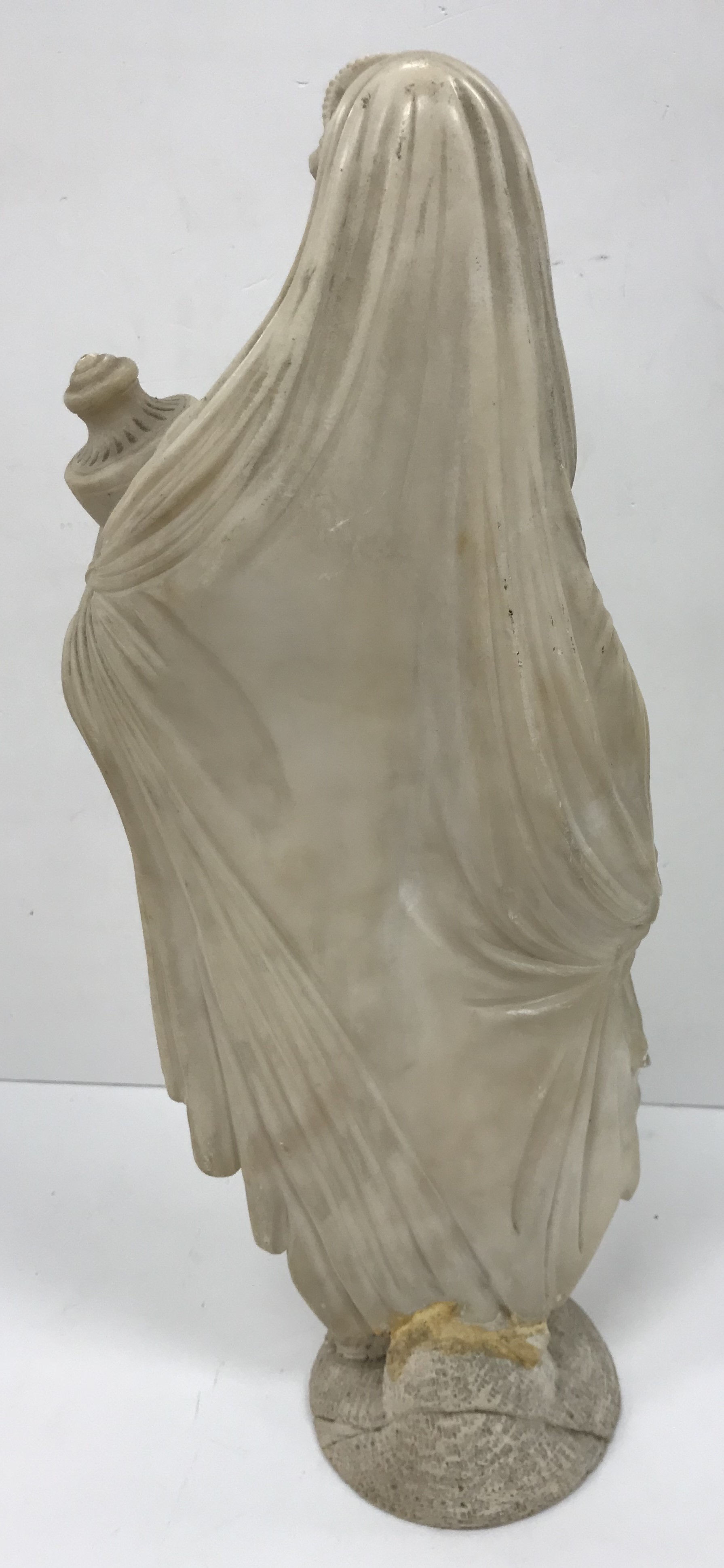 A carved white marble figure of "Phryne' - Image 2 of 42