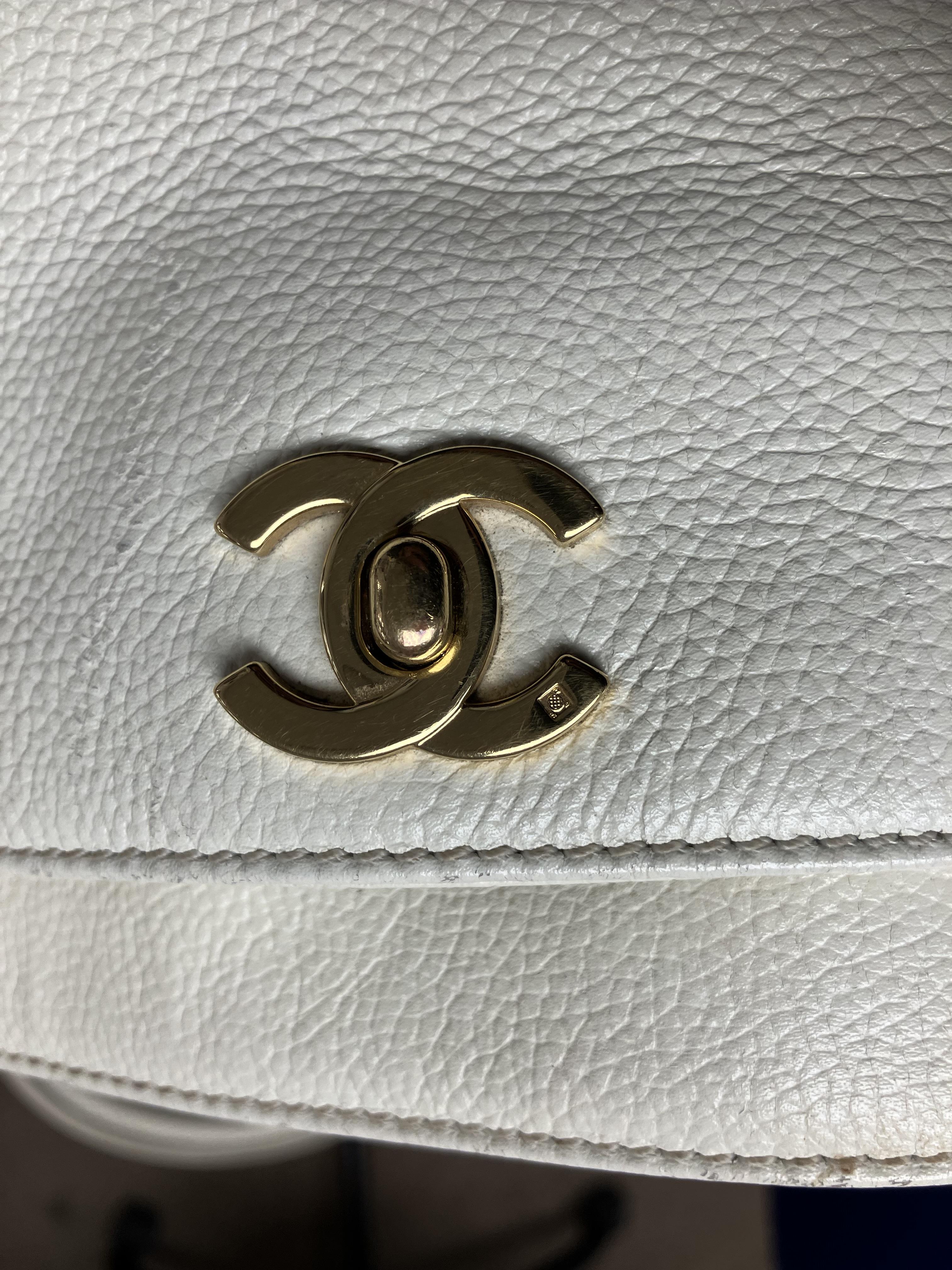A Chanel Cerf bag in white grain calves - Image 36 of 40