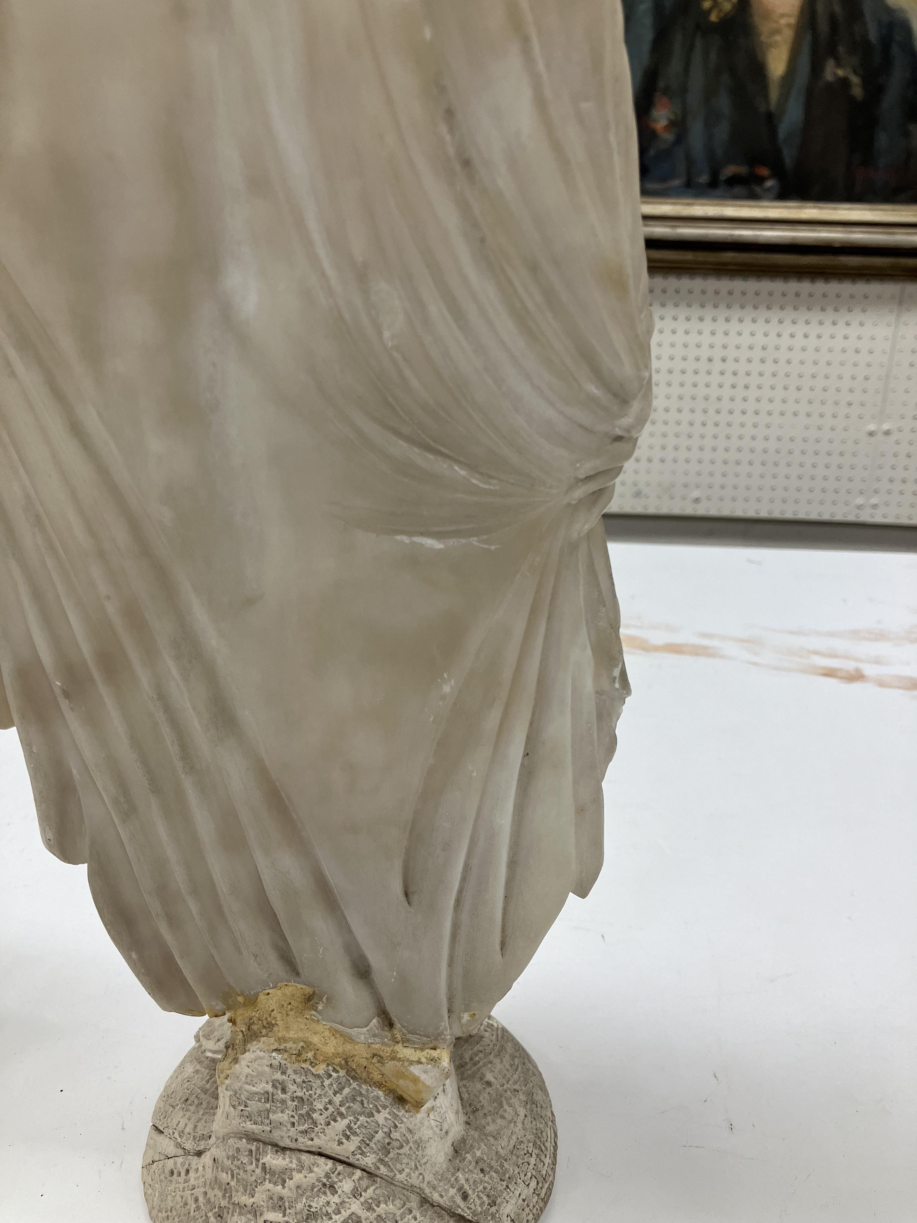 A carved white marble figure of "Phryne' - Image 18 of 42