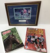 A collection of various sporting ephemer