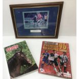 A collection of various sporting ephemer