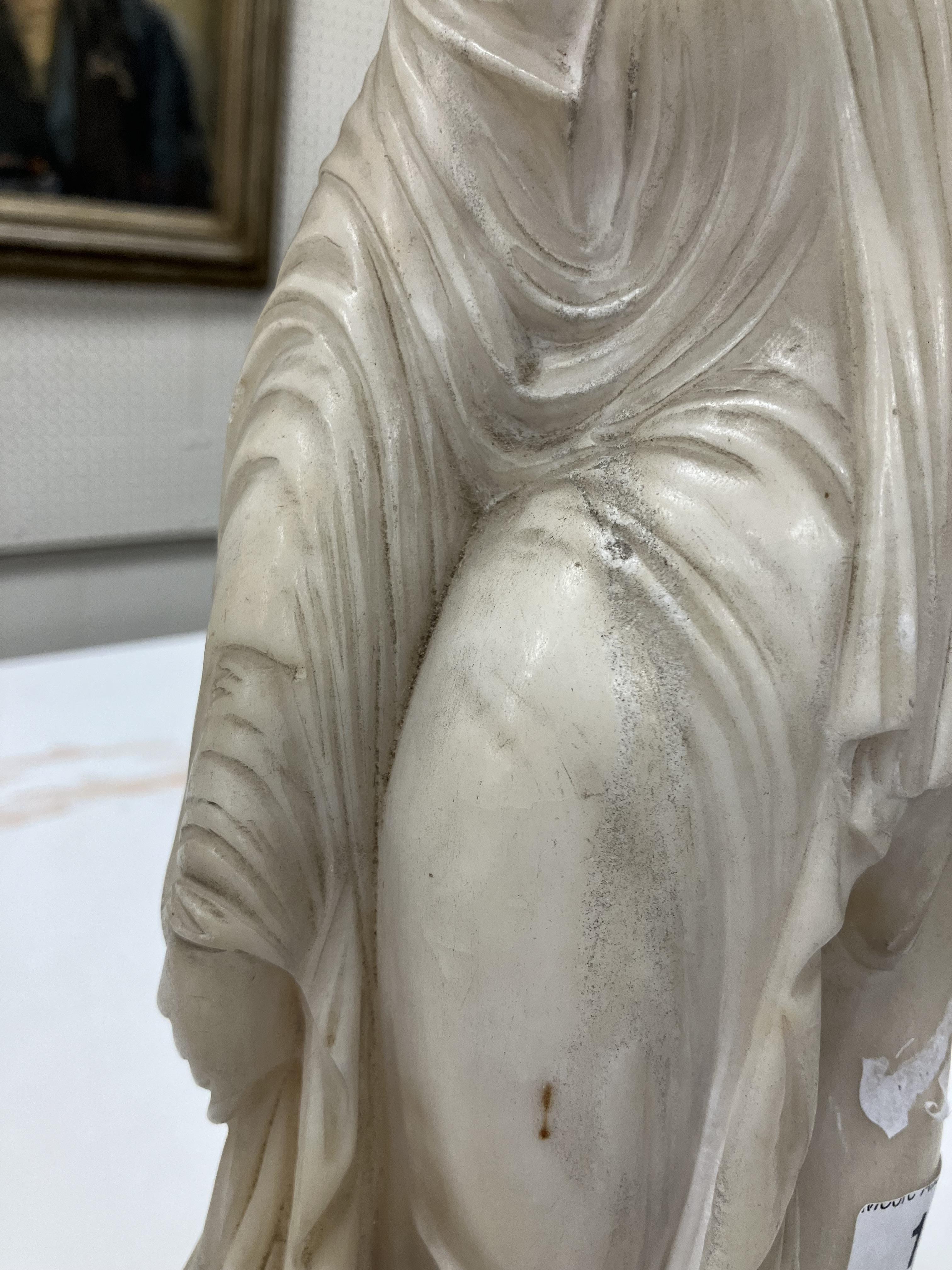 A carved white marble figure of "Phryne' - Image 37 of 42