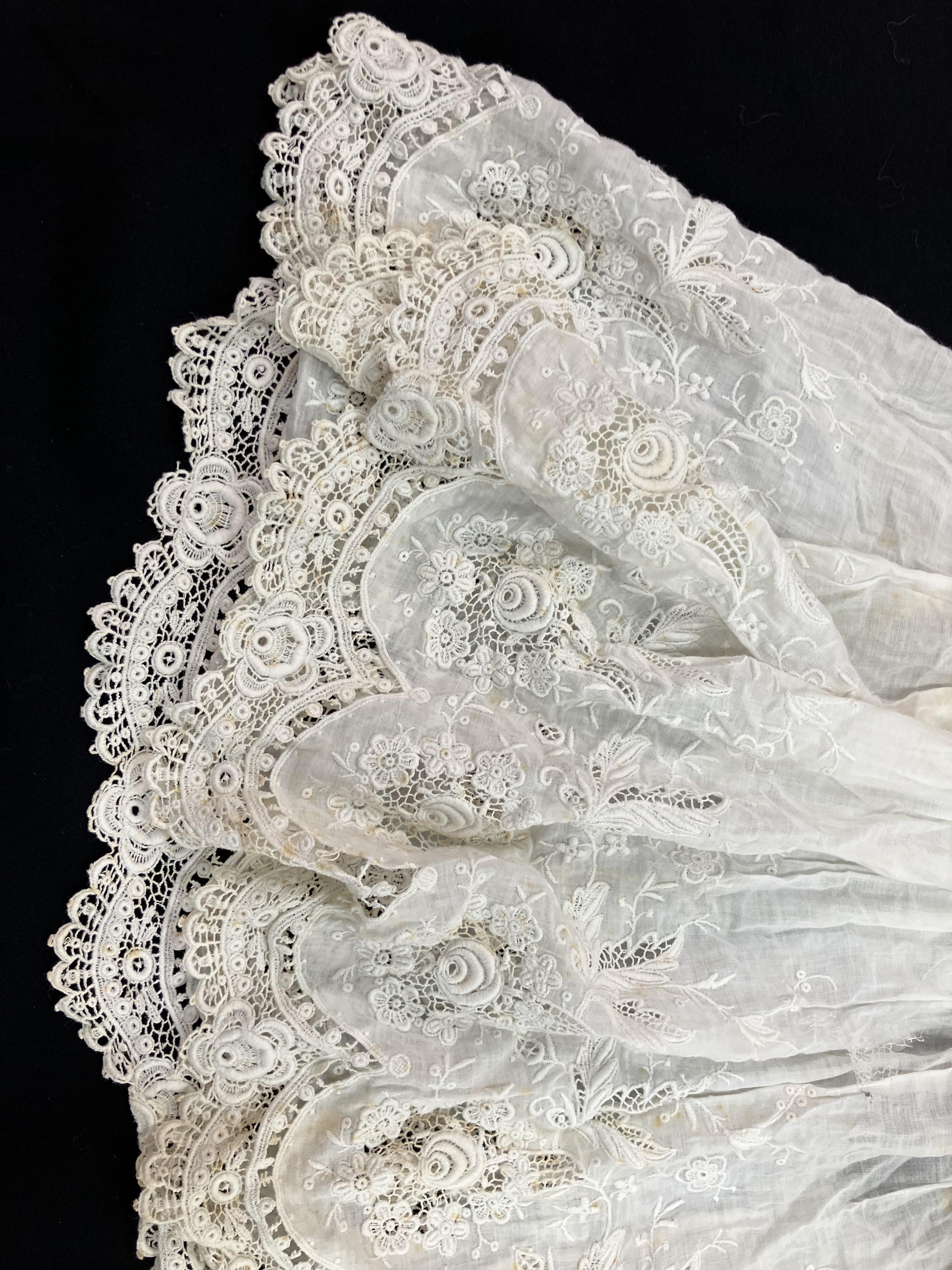 A lurex and satin mid 20th Century weddi - Image 7 of 12