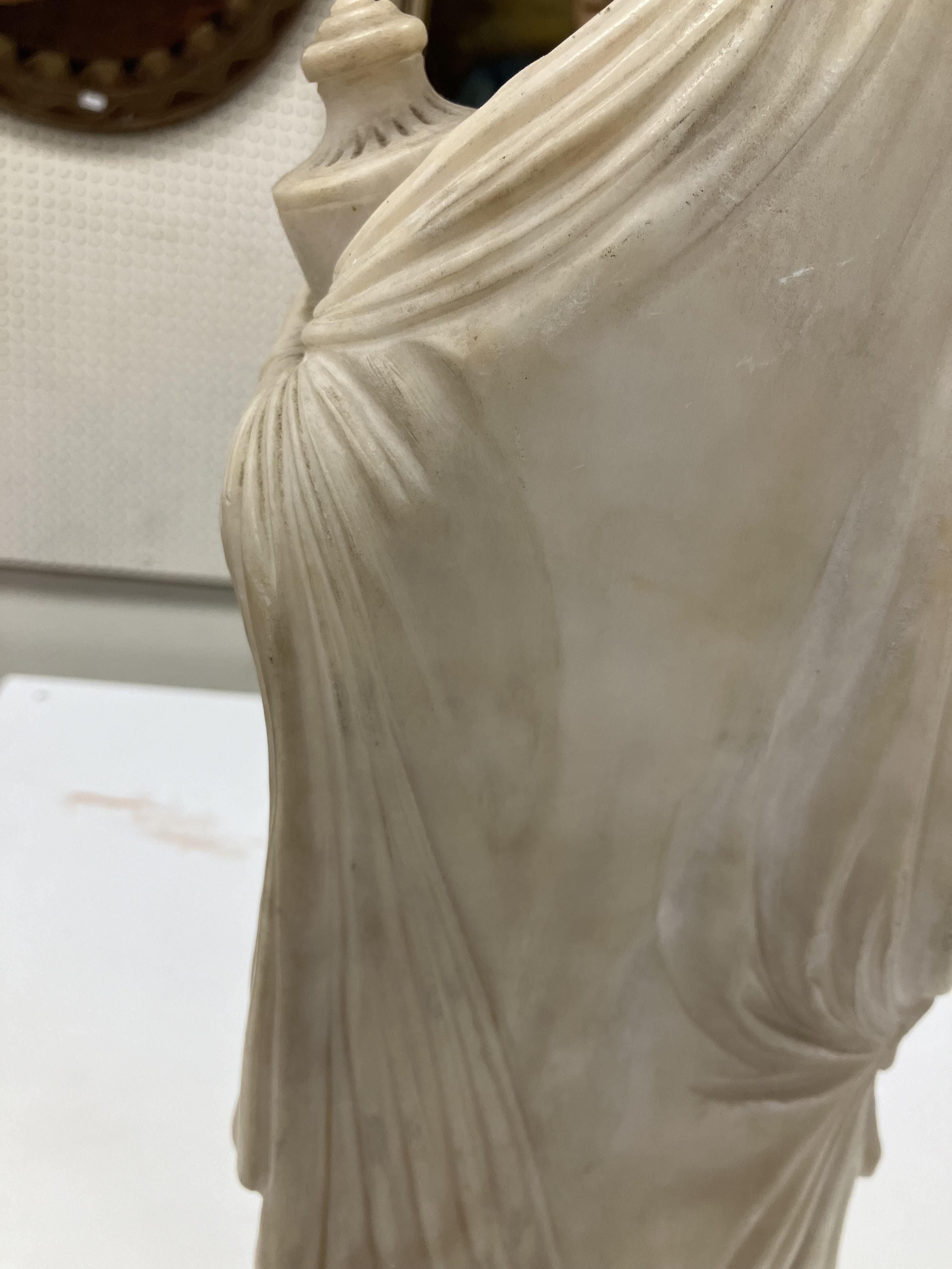 A carved white marble figure of "Phryne' - Image 20 of 42