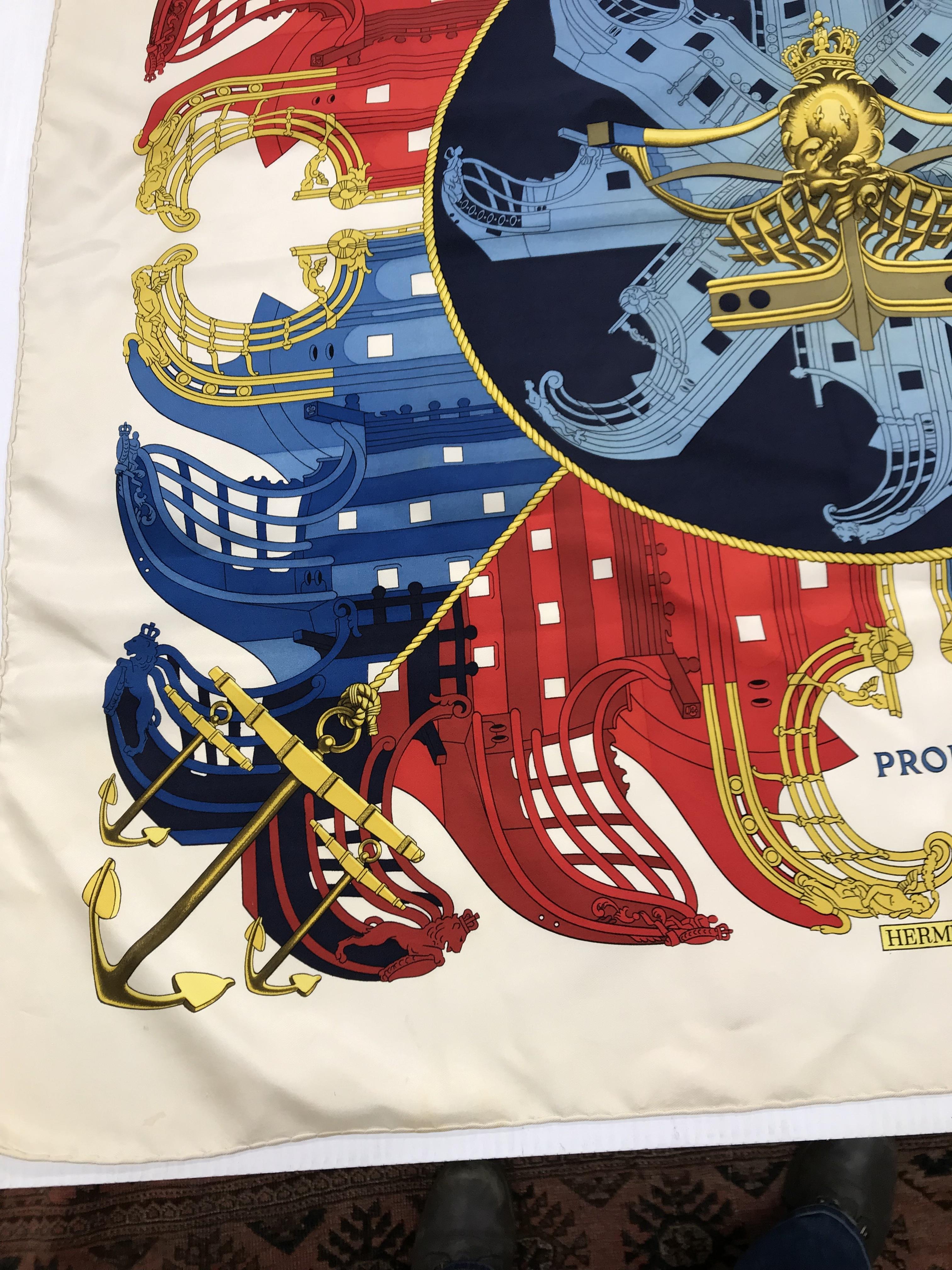 A Hermès silk scarf "Proues" by Philippe - Image 5 of 10