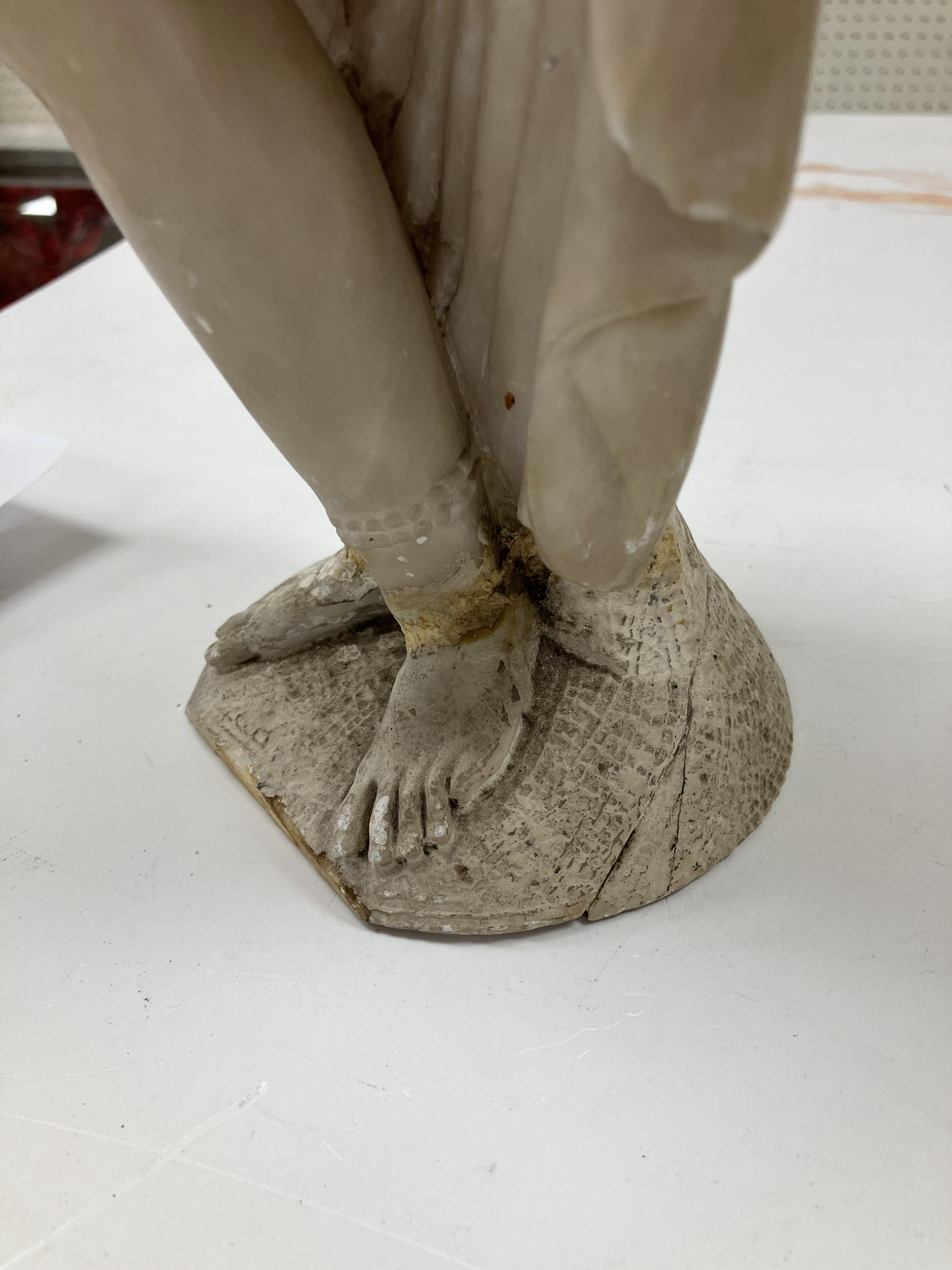 A carved white marble figure of "Phryne' - Image 24 of 42