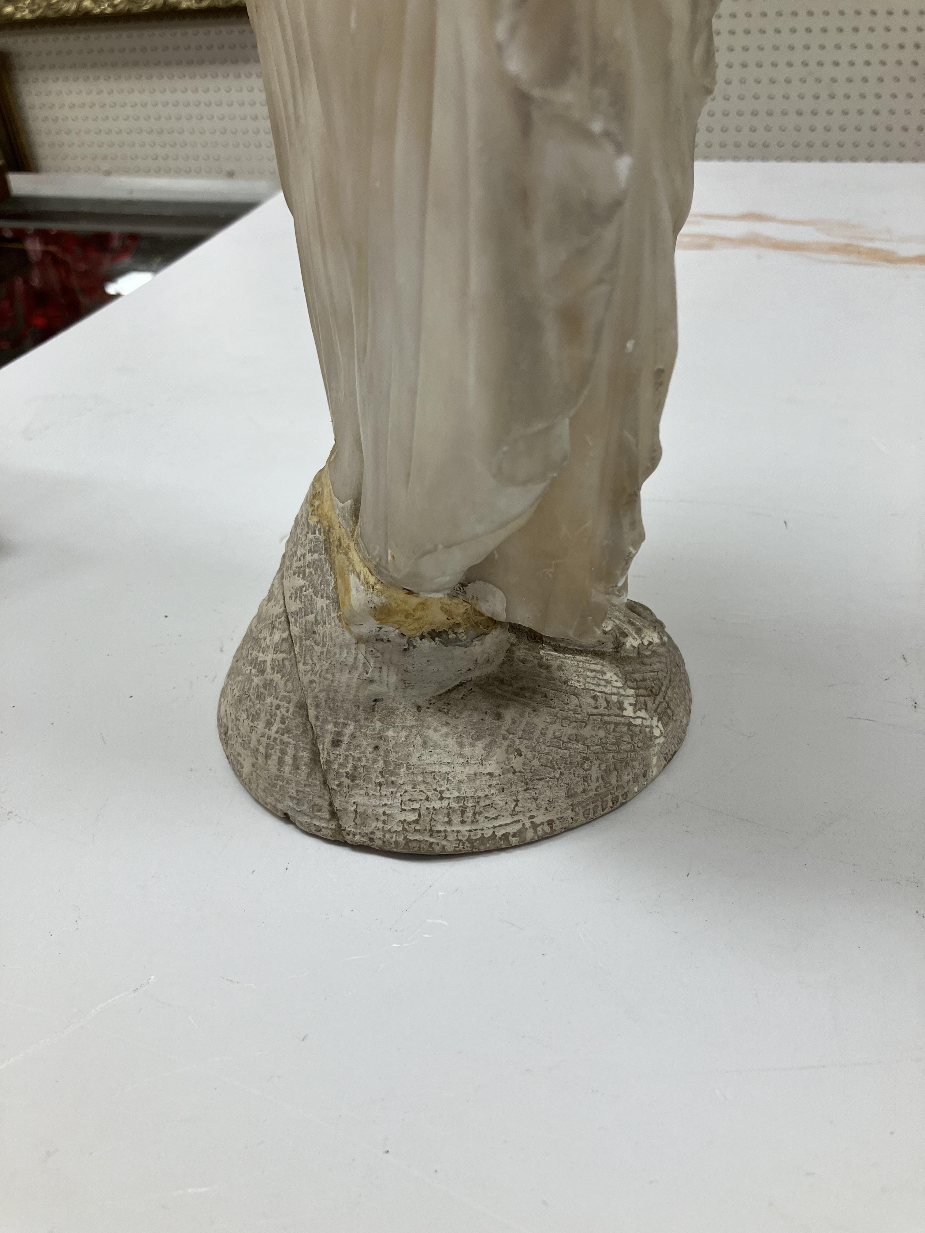 A carved white marble figure of "Phryne' - Image 11 of 42