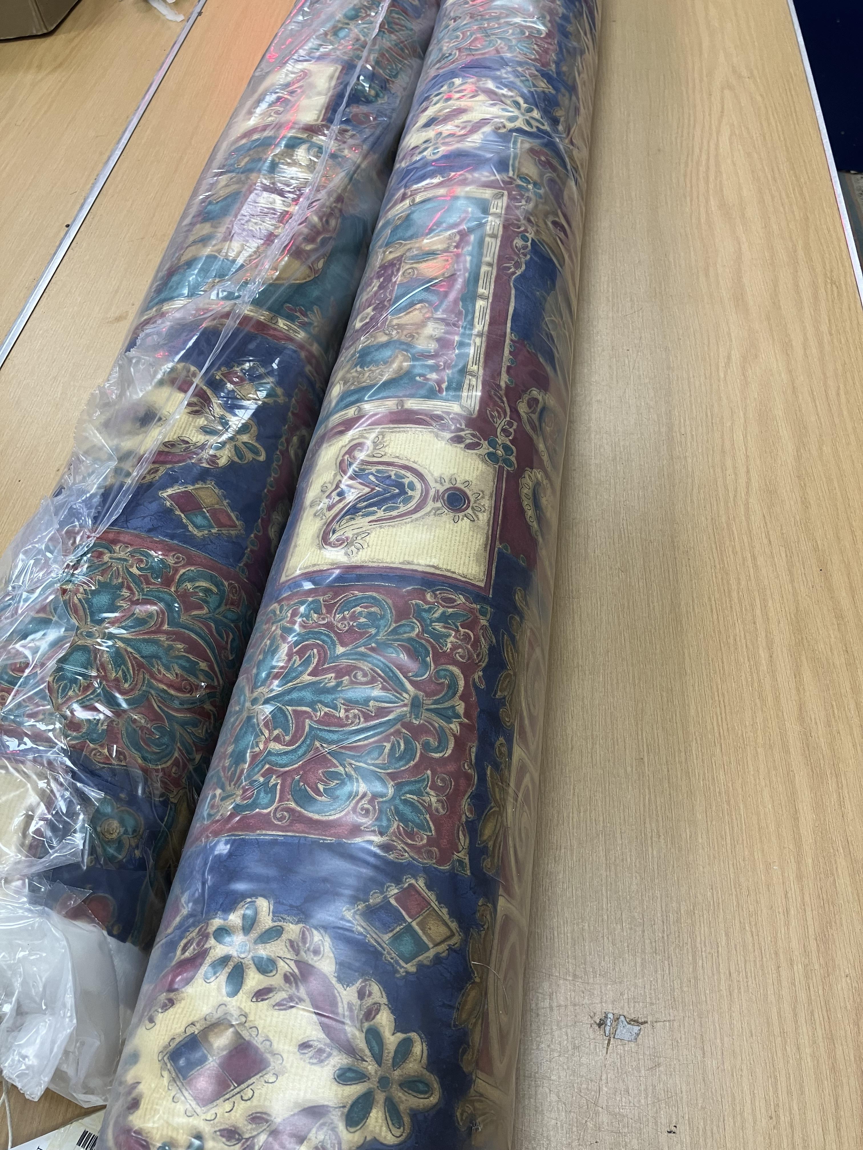 Two rolls of Crowson Rajastan upholstery