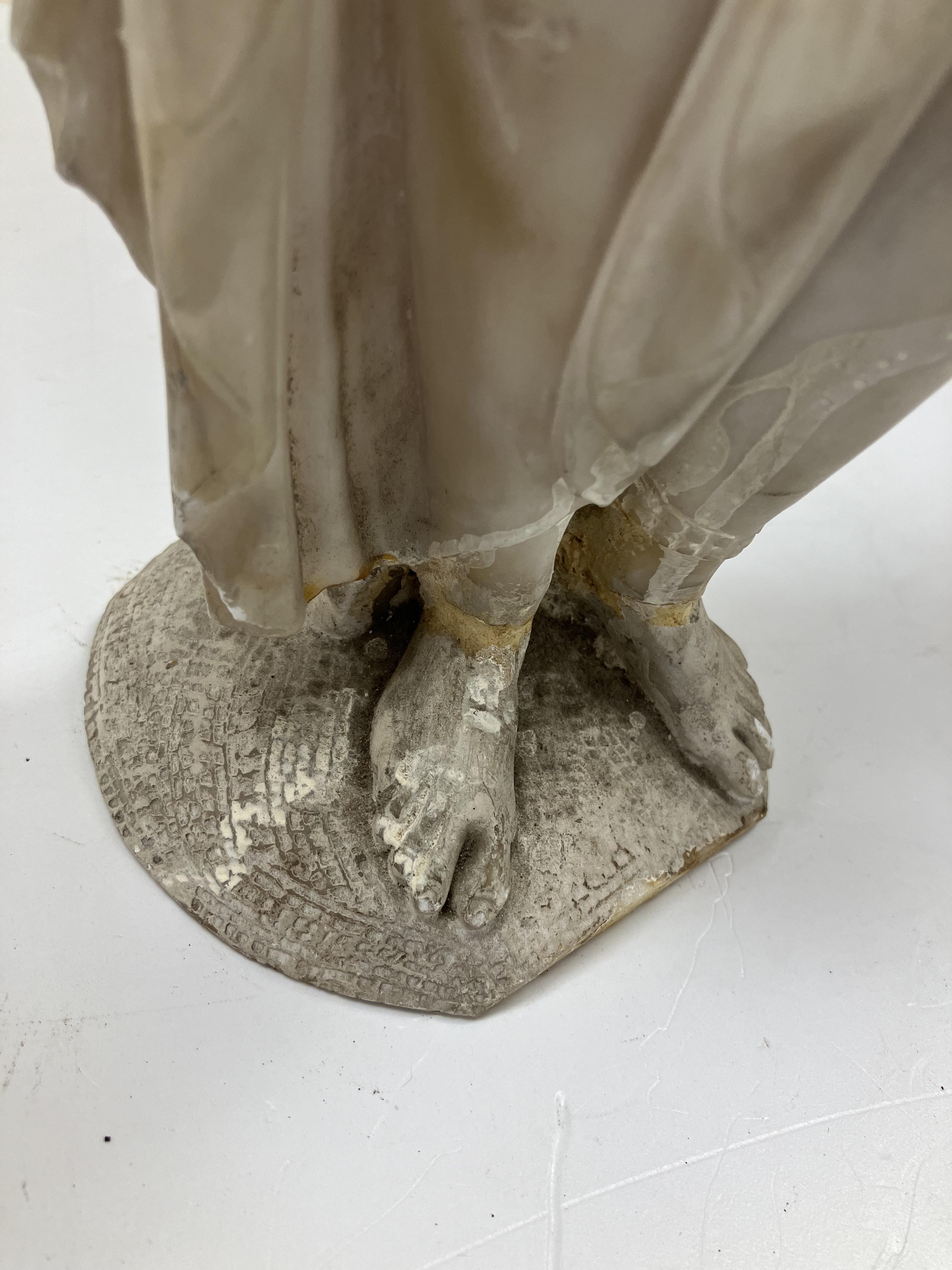 A carved white marble figure of "Phryne' - Image 29 of 42