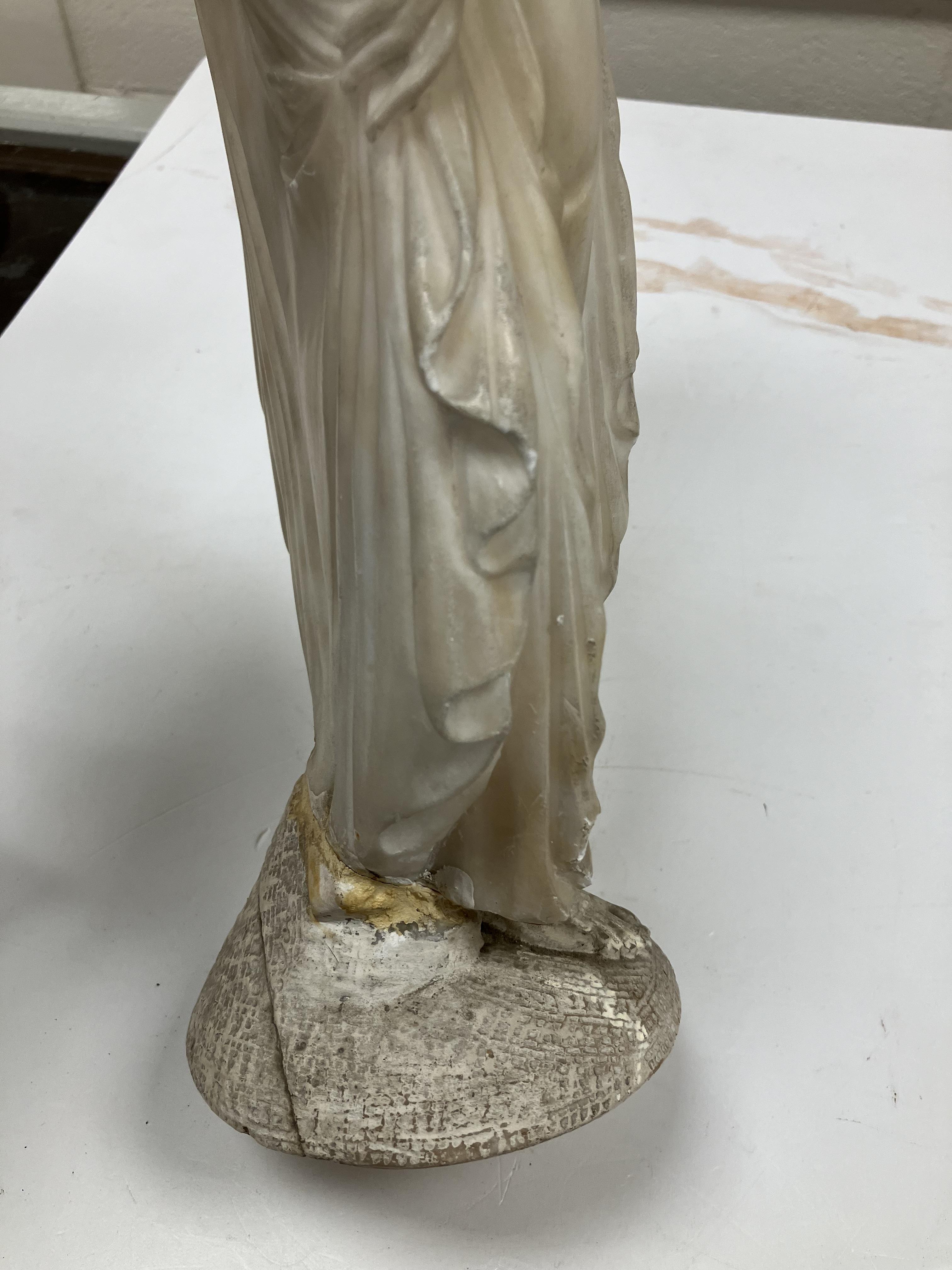 A carved white marble figure of "Phryne' - Image 10 of 42