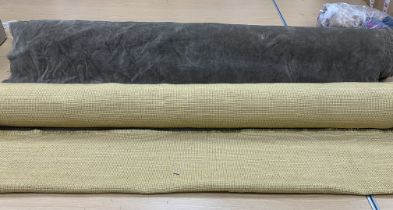 A remnant roll of furnishing velvet in m