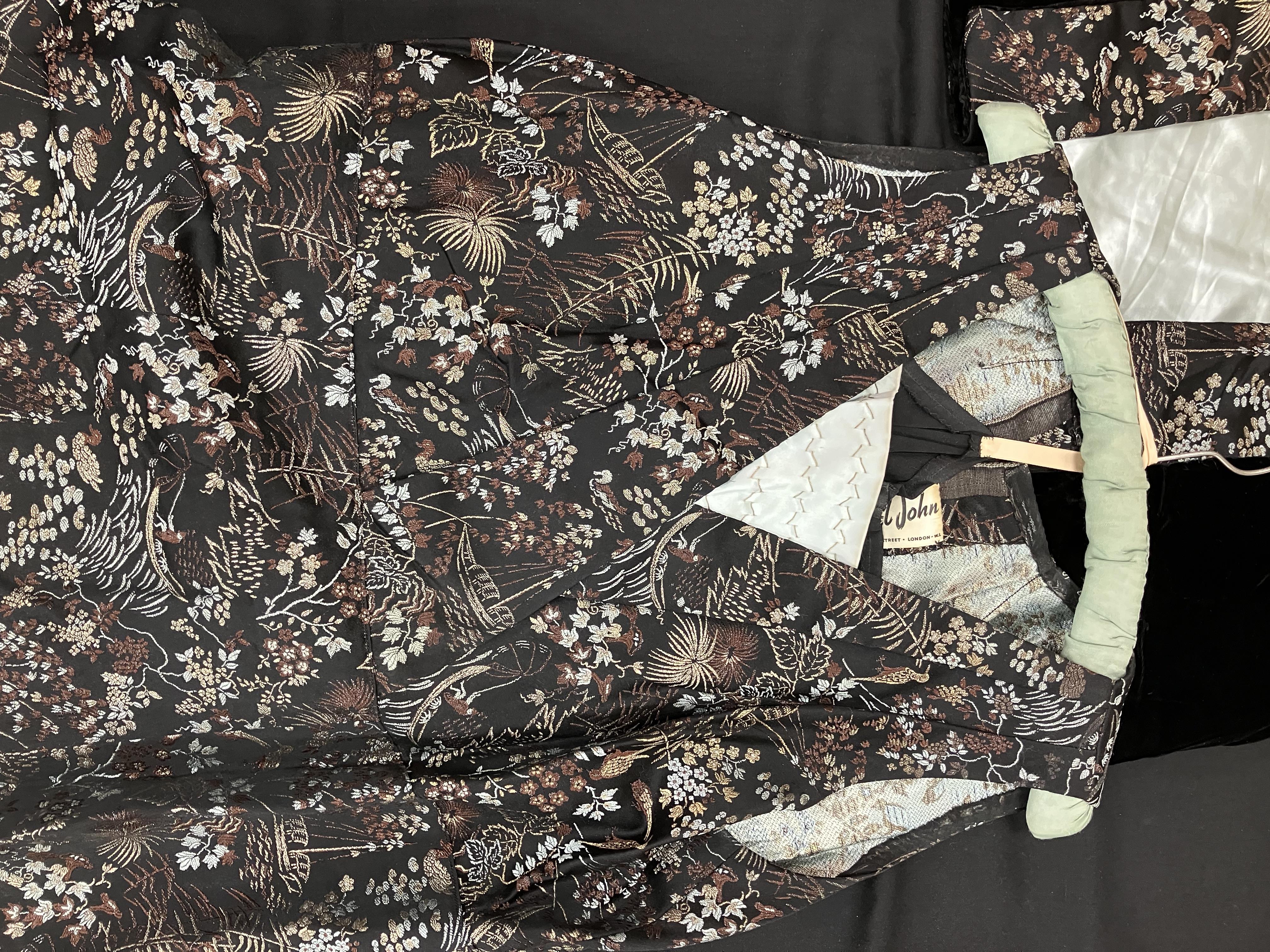 A mid-20th Century silk dress with match - Image 20 of 70