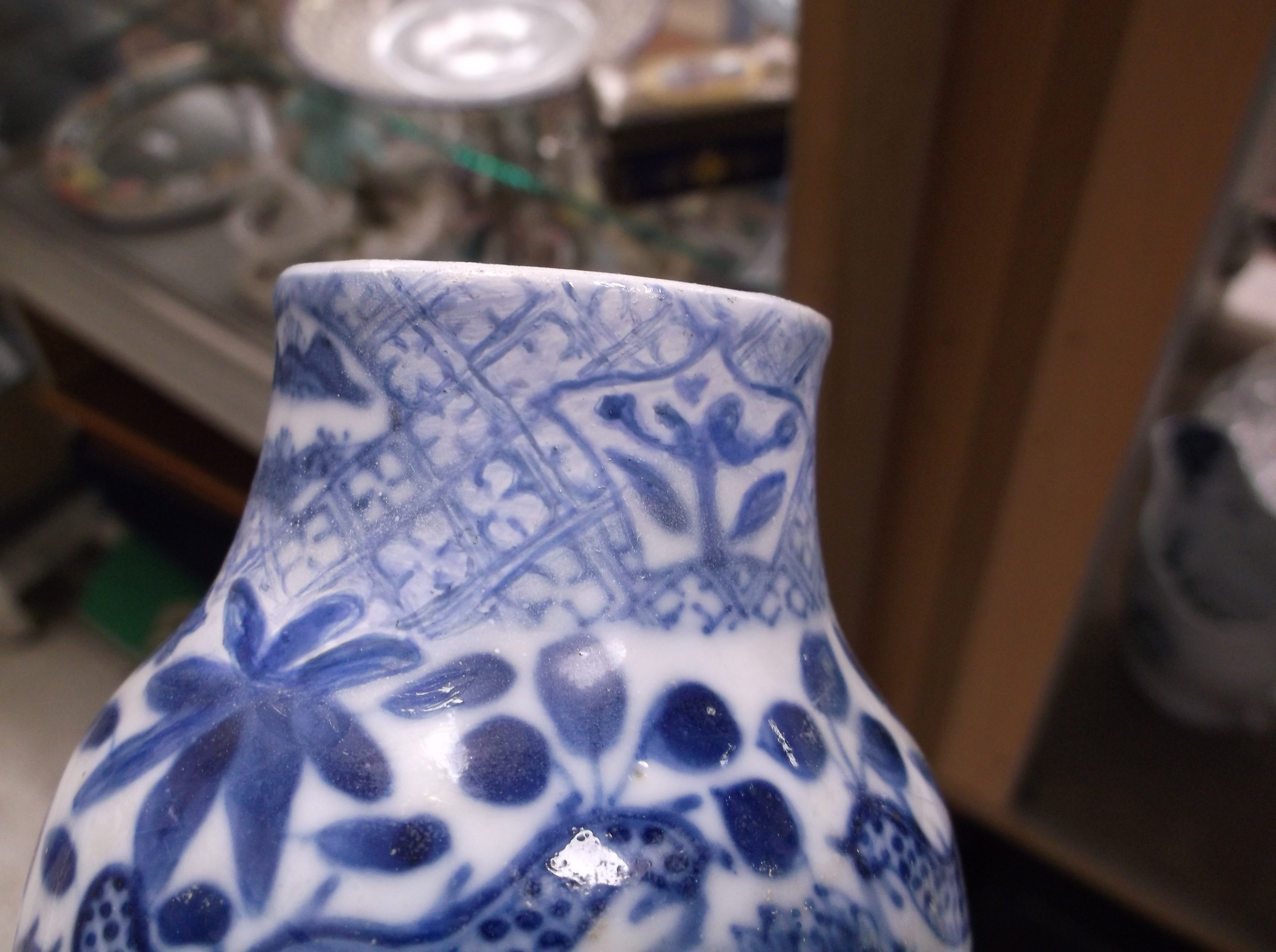 A Chinese blue and white vase, the main - Image 22 of 34