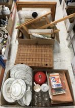Two boxes of sundry china and glass to i