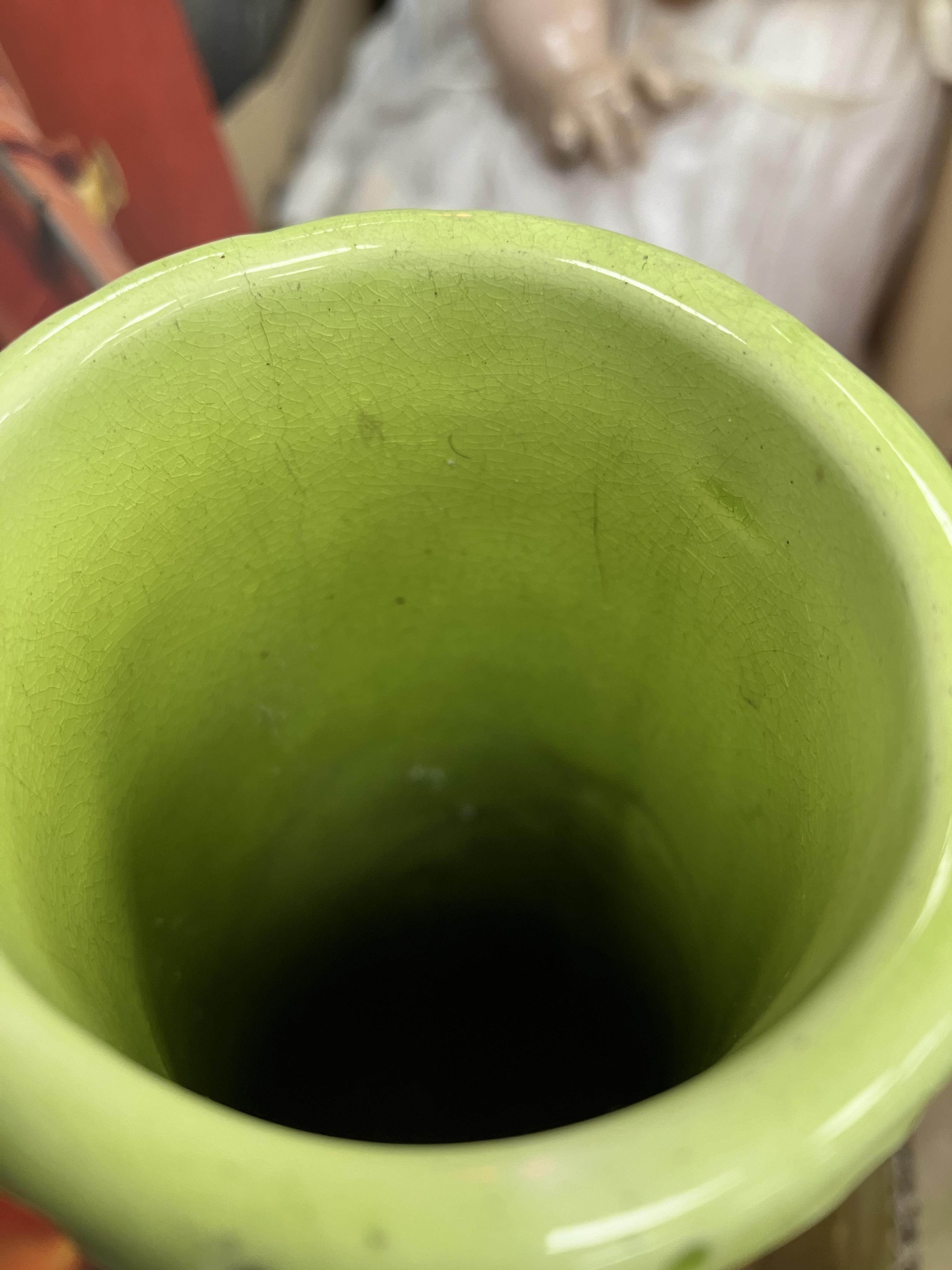 A Burmantofts faience green glazed incis - Image 20 of 20