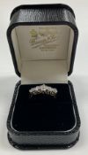 A ladies 18 carat gold and platinum set