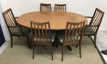 A G Plan teak D end dining table on end