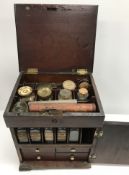 A 19th Century mahogany apothecary box c