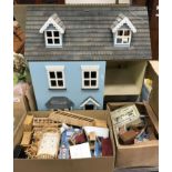 A modern dolls' house, the blue front op