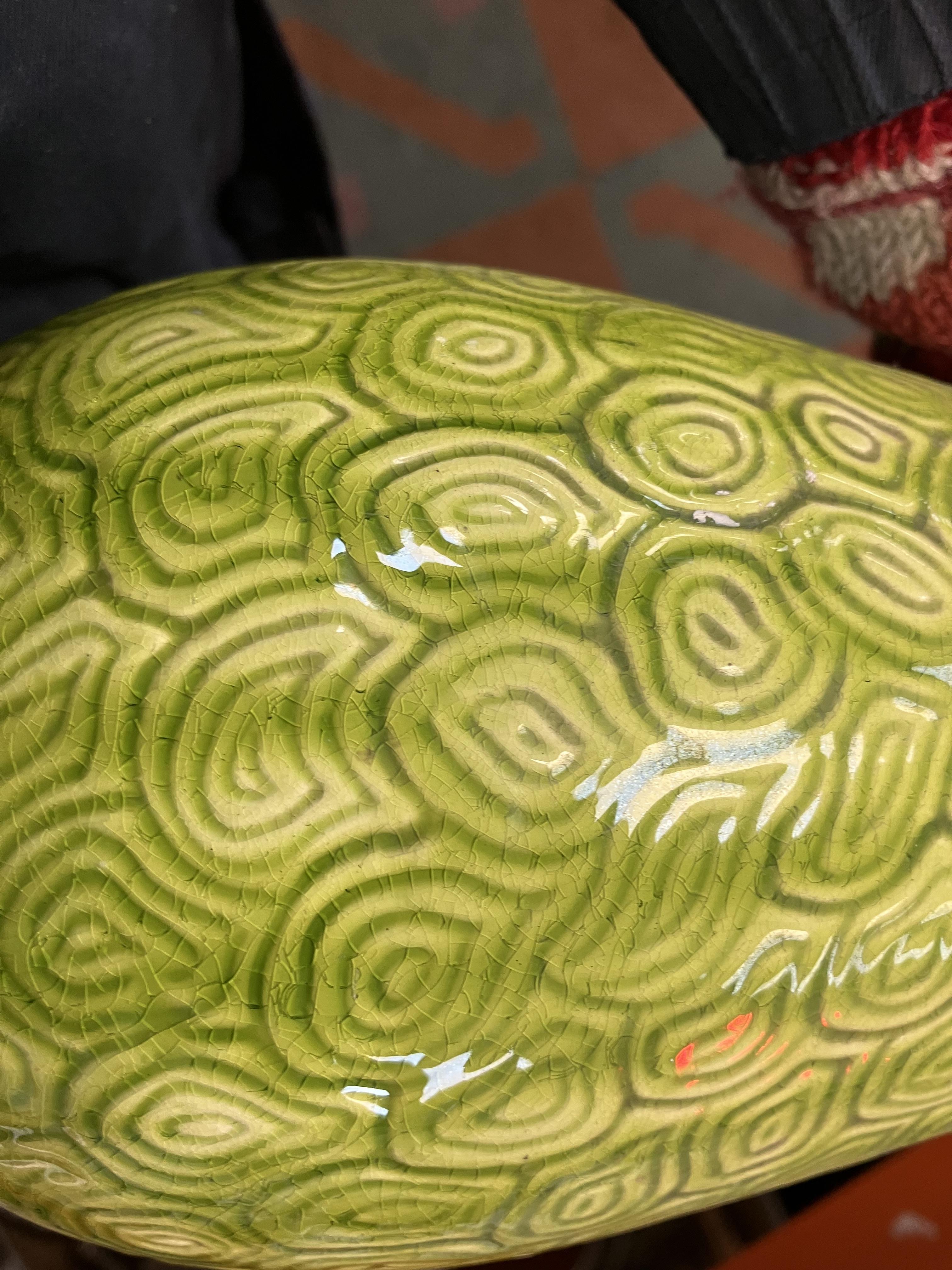 A Burmantofts faience green glazed incis - Image 11 of 20