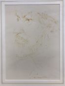 BILL STAPLETON (1916-2008) “Brian Pearson” (possibly?), a portrait study, pen and ink, signed,