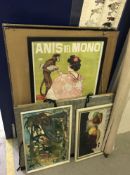 A collection of pictures, prints etc to include D.