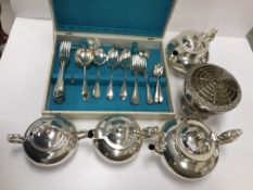 A Challenge EPNS A1 plated four-piece tea set,