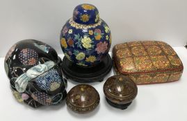 Two small Chinese Jingfa cloisonné bowls