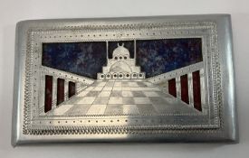 A World War II aluminium cigarette case