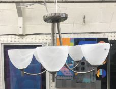 Four Oaks Lighting Hamburg three branch