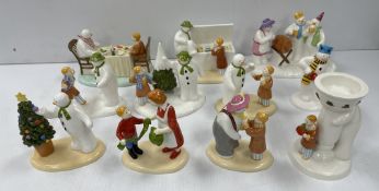A collection of ten Coalport Characters